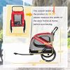 Pet Bike Trailer and Stroller 2-in-1 Red with Universal Wheel Reflectors Safety Flag
