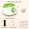 Automatic Dog Ball Launcher with 26-80 FT Distance, Automatic Ball Launcher for Medium and Large Dogs, Green