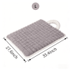 Washable Dog Mat with Carry Handle, Soft Plush Quilted Dog Bed Mat, Portable Crate Pad and Kennel Liner for Floor, Sofa, Car and Travel